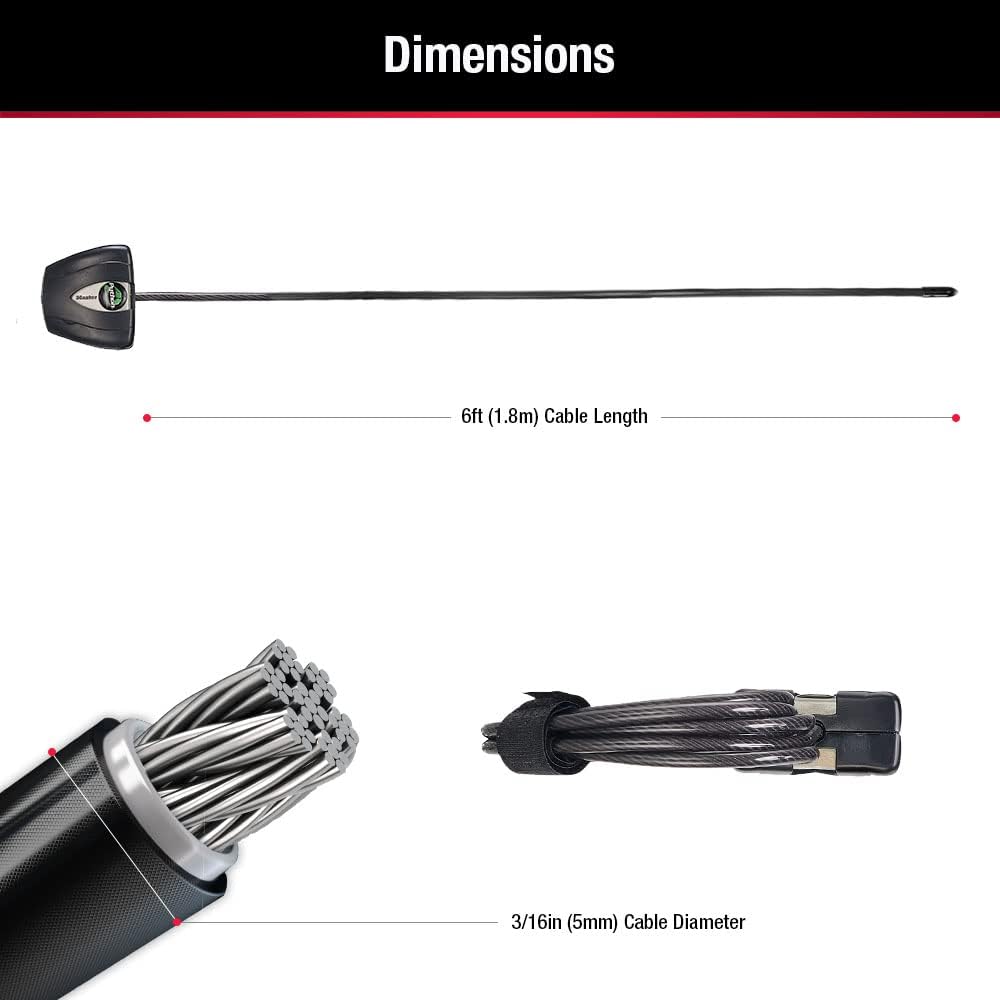 Master Lock Python Cable Lock, Cable Lock with Keys, Trail Camera and Kayak Lock - Image 6