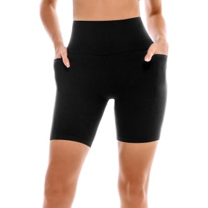 SINOPHANT High Waisted Women Biker Shorts - 6” Buttery Soft Elastic Tummy