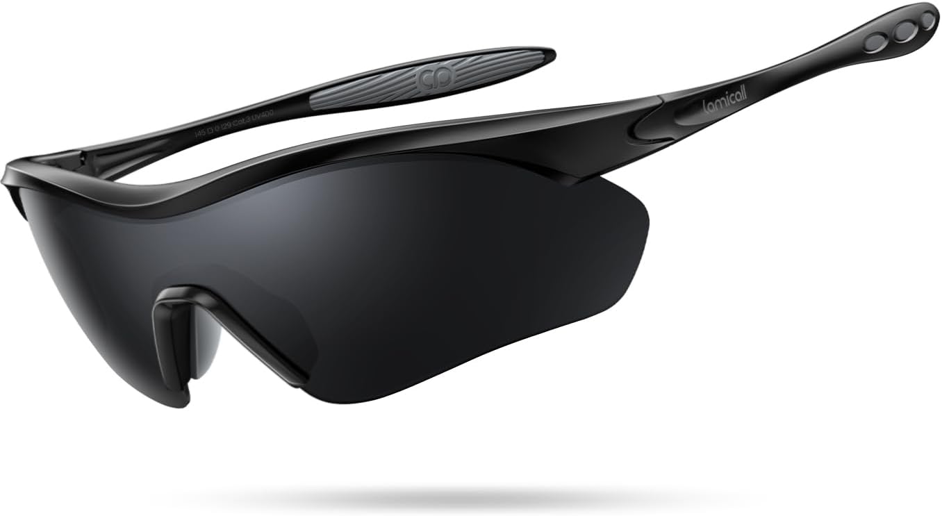 Lamicall 22g Polarized Sports Sunglasses - UV400 Protection Men Women Sun