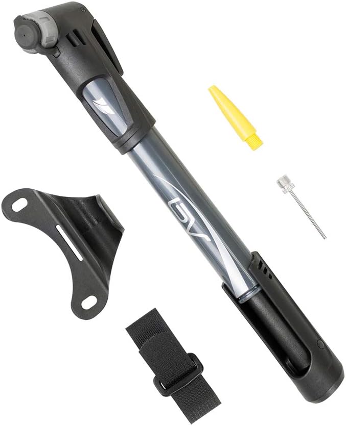 BV Mini Bike Pump Portable Frame Pump, Air Ball Pump Inflator with Ball Pump