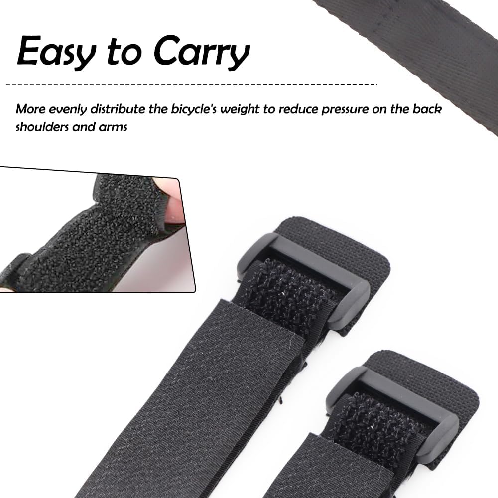 1 Pack Bicycle Carrying Strap, Mountain Bike Frame Handle Carrying Lifter Bike - Image 7
