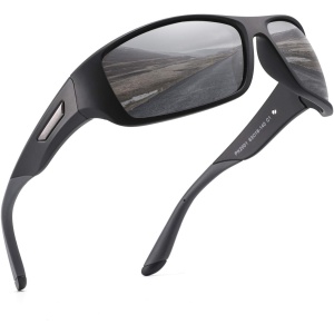 PUKCLAR Polarized Sports Sunglasses for Men Women TR90 Frame CAT.3 UV400 Outdoor