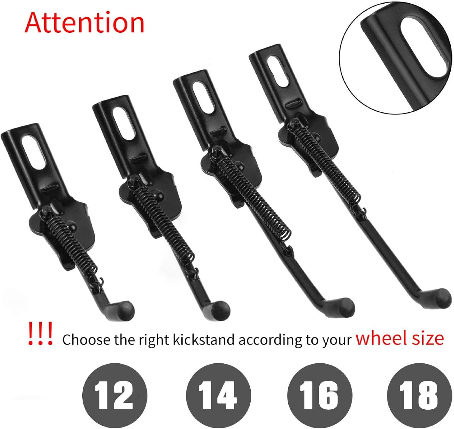 SEISSO Bike Kickstand, Kickstand for Kids bike, Rear Mount Bicycle Cycle Kick - Image 8