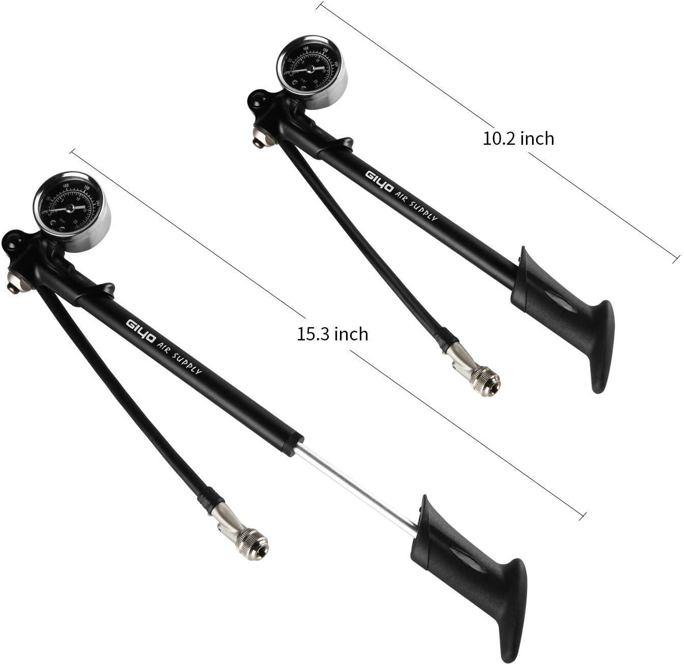 High Pressure Shock Pump (300 PSI Max) Fork & Rear Suspension Lever Lock on - Image 7