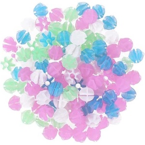Multicoloured Bicycle Spoke Beads, Luminous Plastic Cycling Clip Beads,Bike