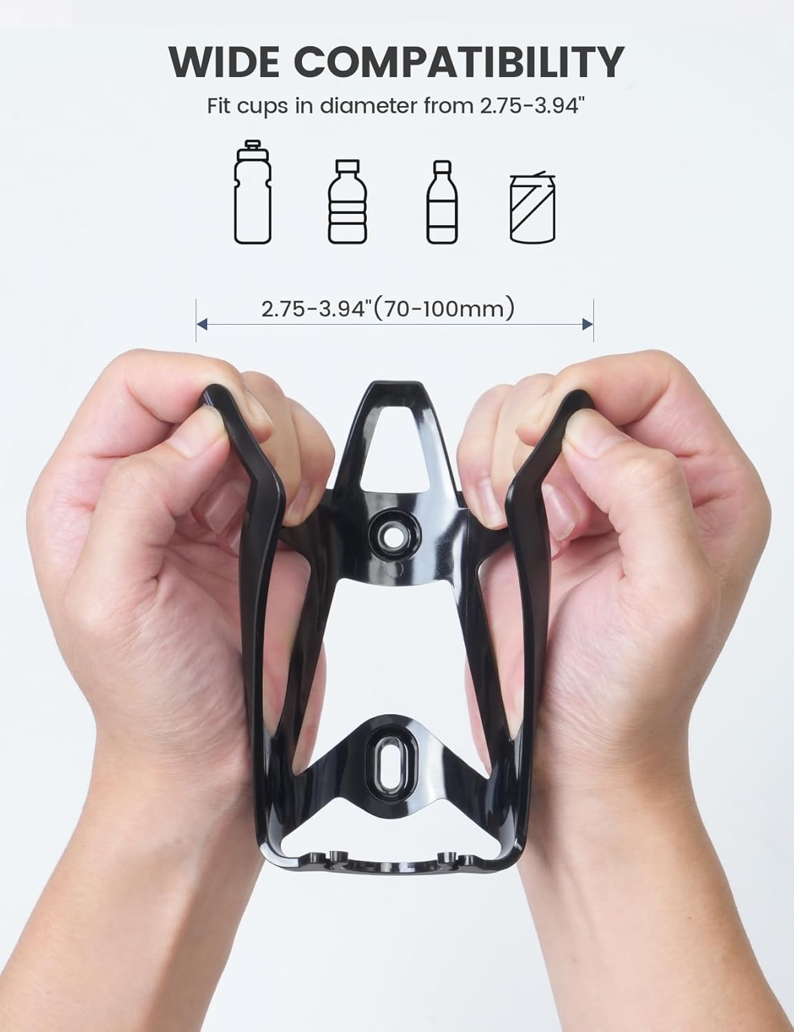Lamicall Bike Water Bottle Holder - 1.2 Oz Ultralight & Sturdy Bike Cup Holder - Image 3
