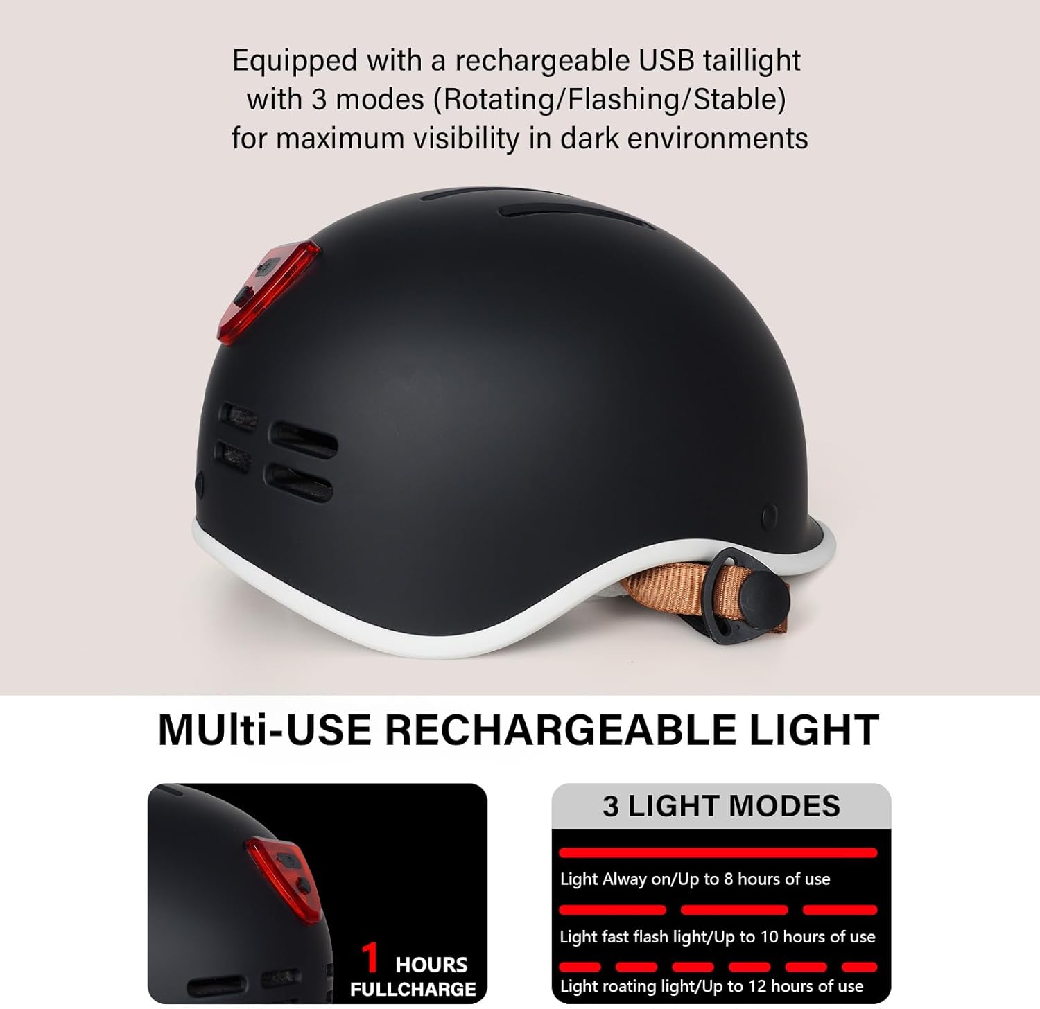 Exclusky Bike Helmet for Adults,Adjustable Cycling Helmet for Men & Women Safety - Image 2