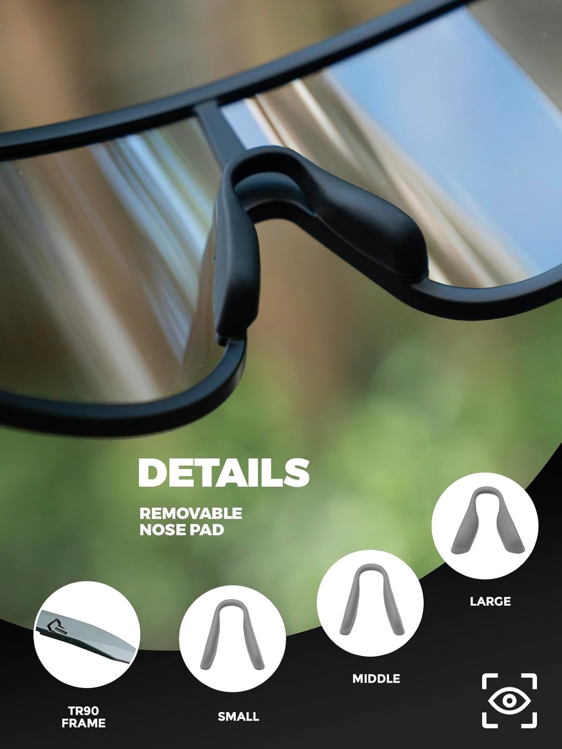 ROCKBROS Photochromic Sunglasses for Men Women Cycling Glasses UV Protection - Image 4