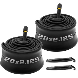 (2 Pack) 20x2.125/2.40 Bike Tubes 20 inch Off-Road Bicycle Inner Tube