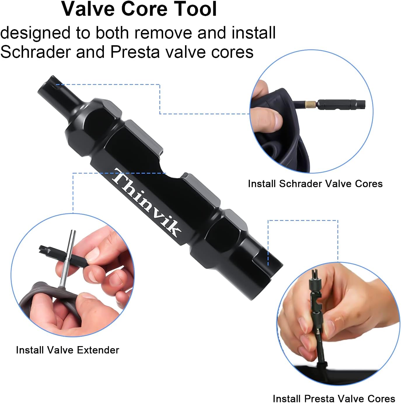 Thinvik 3.5 oz/100ML Bike Tubeless Sealant Injector Syringe for Stans No Tubes - Image 2