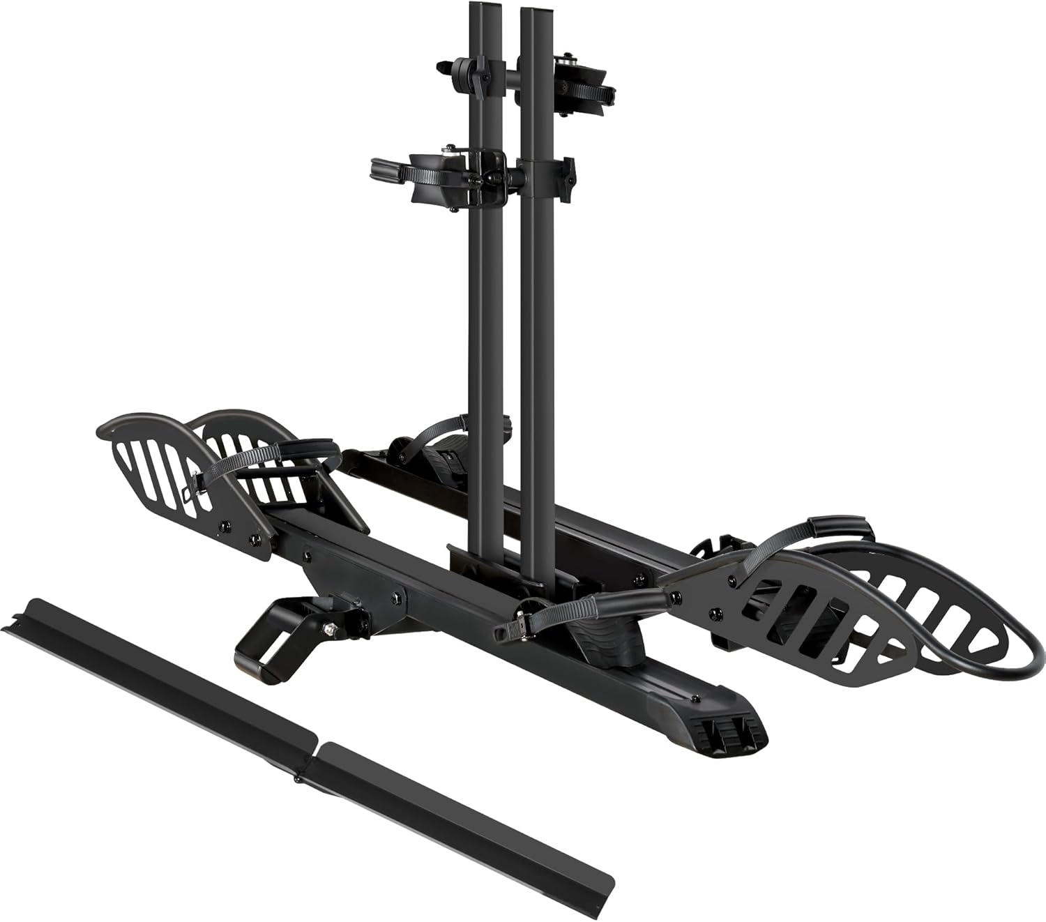Young Electric E-Bike Rack with Ramp, Hitch 2 Bike Rack, 200 lbs Capacity
