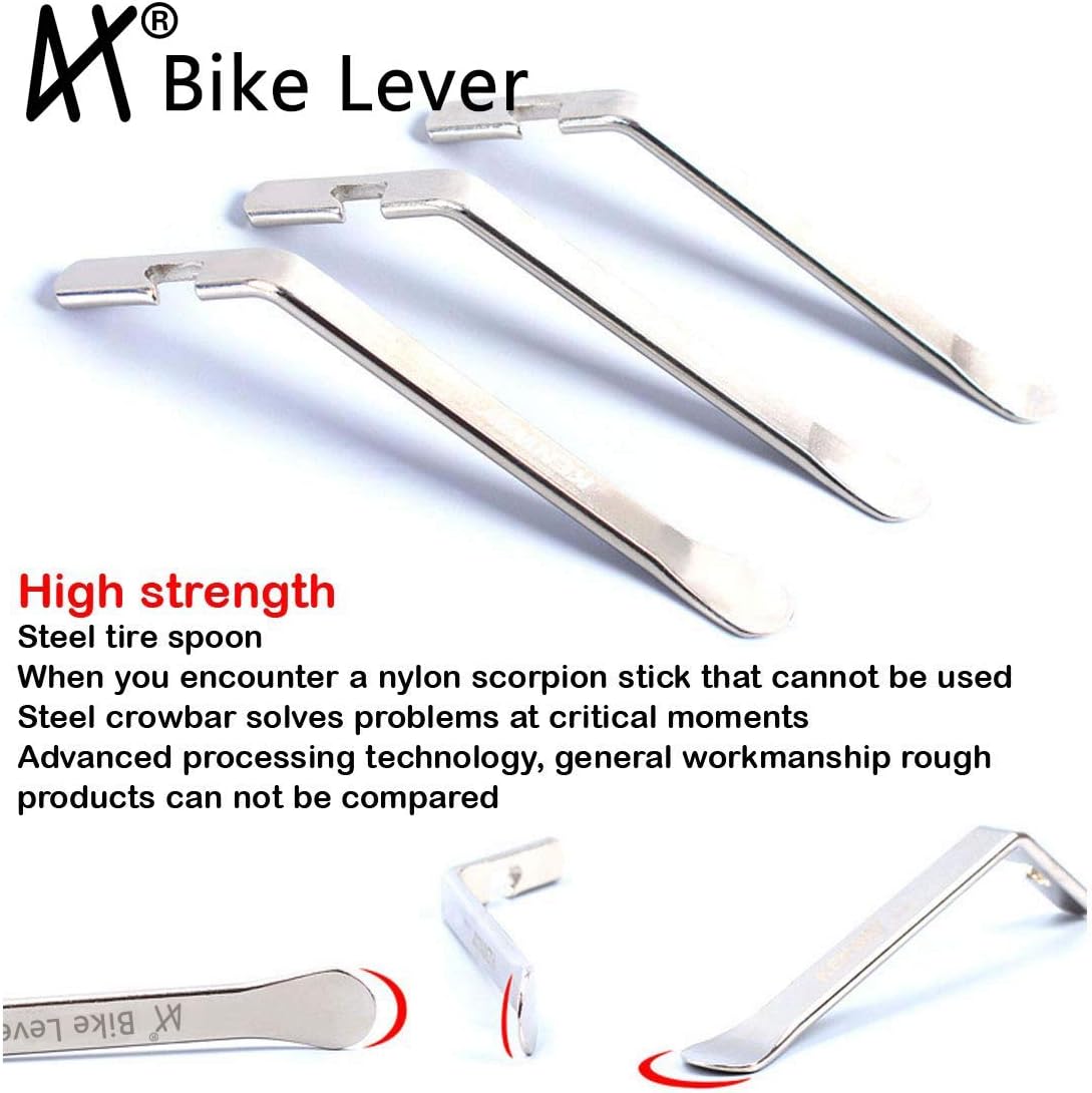 Premium Bicycle Tire Lever Set - Stainless Steel Tyre Spoon Changing Tool - Image 5