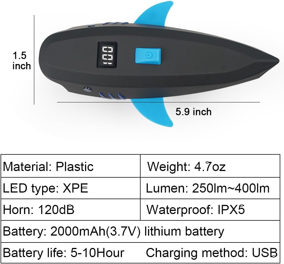 Bike Horn with Light, 120dB Electric Bicycle Bell & 400LM Rechargeable - Image 8