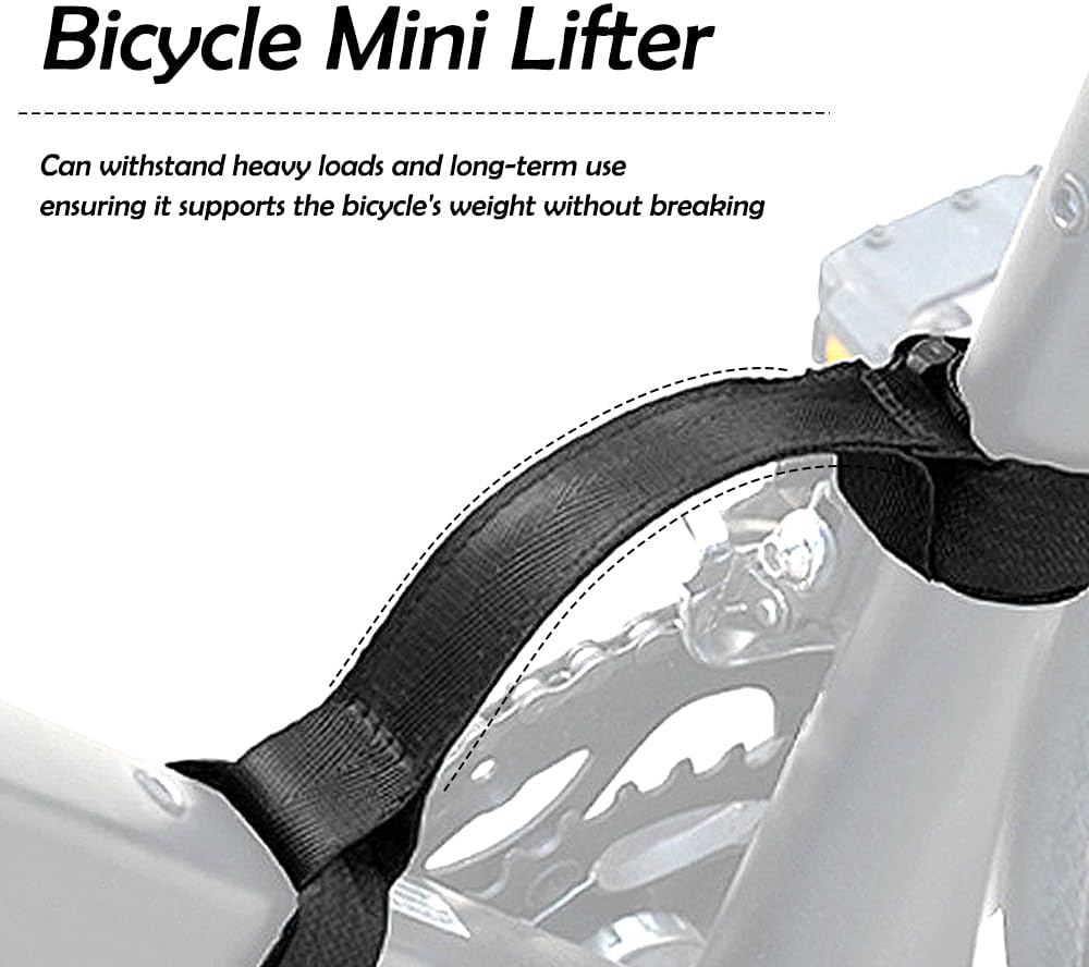 1 Pack Bicycle Carrying Strap, Mountain Bike Frame Handle Carrying Lifter Bike - Image 3