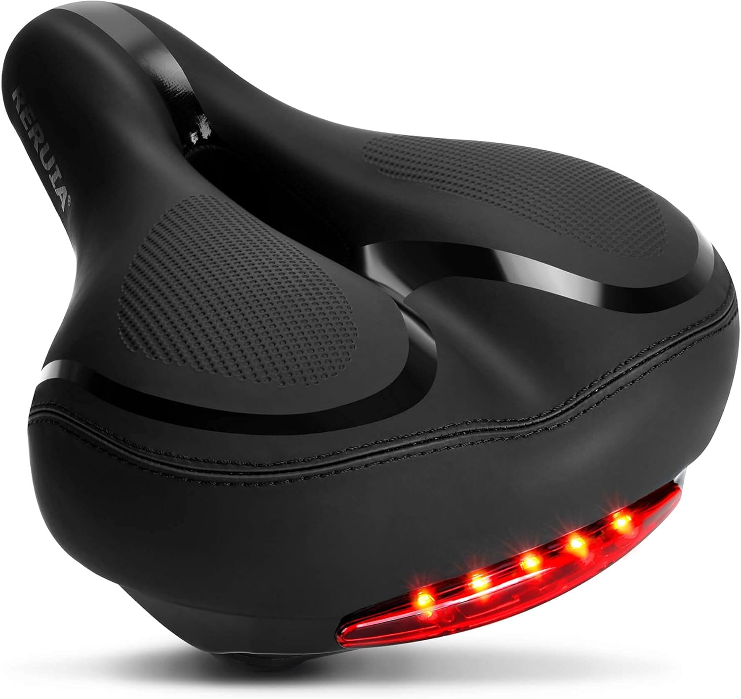 Large Comfortable Bike Seat Wide Saddle Shock Absorbing - Oversized Memory Foam
