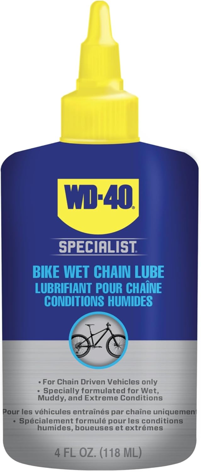 WD-40 Specialist Bike | Wet Chain Lubricant, 118ml | Formulated to Provide