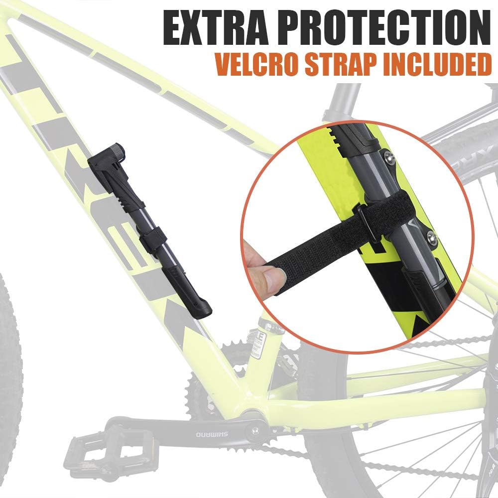 BV Mini Bike Pump Portable Frame Pump, Air Ball Pump Inflator with Ball Pump - Image 5