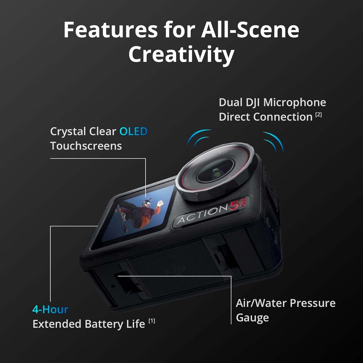 DJI Osmo Action 5 Pro Essential Combo, Waterproof Action Camera - Image 4