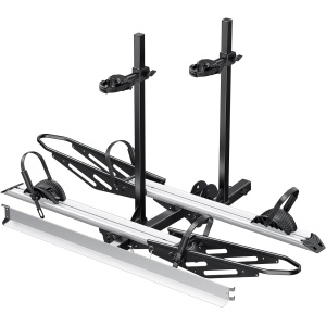 Young Electric Hitch Mount Bike Rack with Ramp, 200 lbs. Capacity for 2 E-Bikes