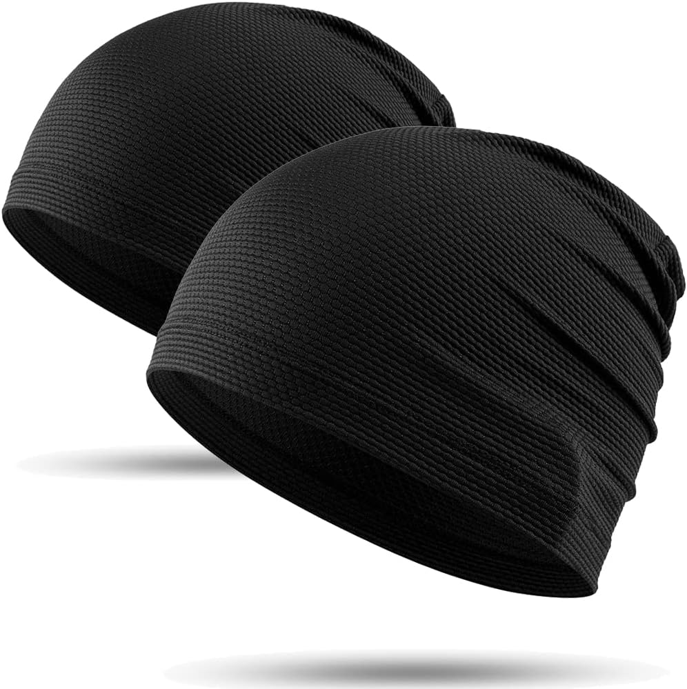 WTACTFUL 1/2-Pack Cooling Skull Caps for Men & Women - Breathable 3D Mesh