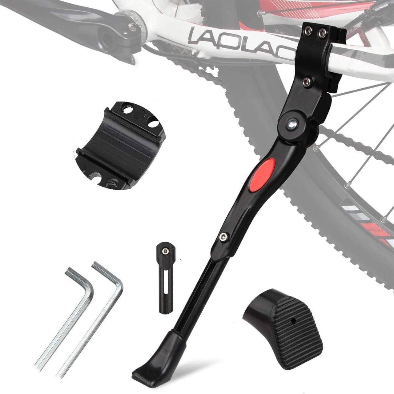 Bike Kickstand Adjustable Aluminum Alloy Bicycle Side Stand Bicycle Kickstand
