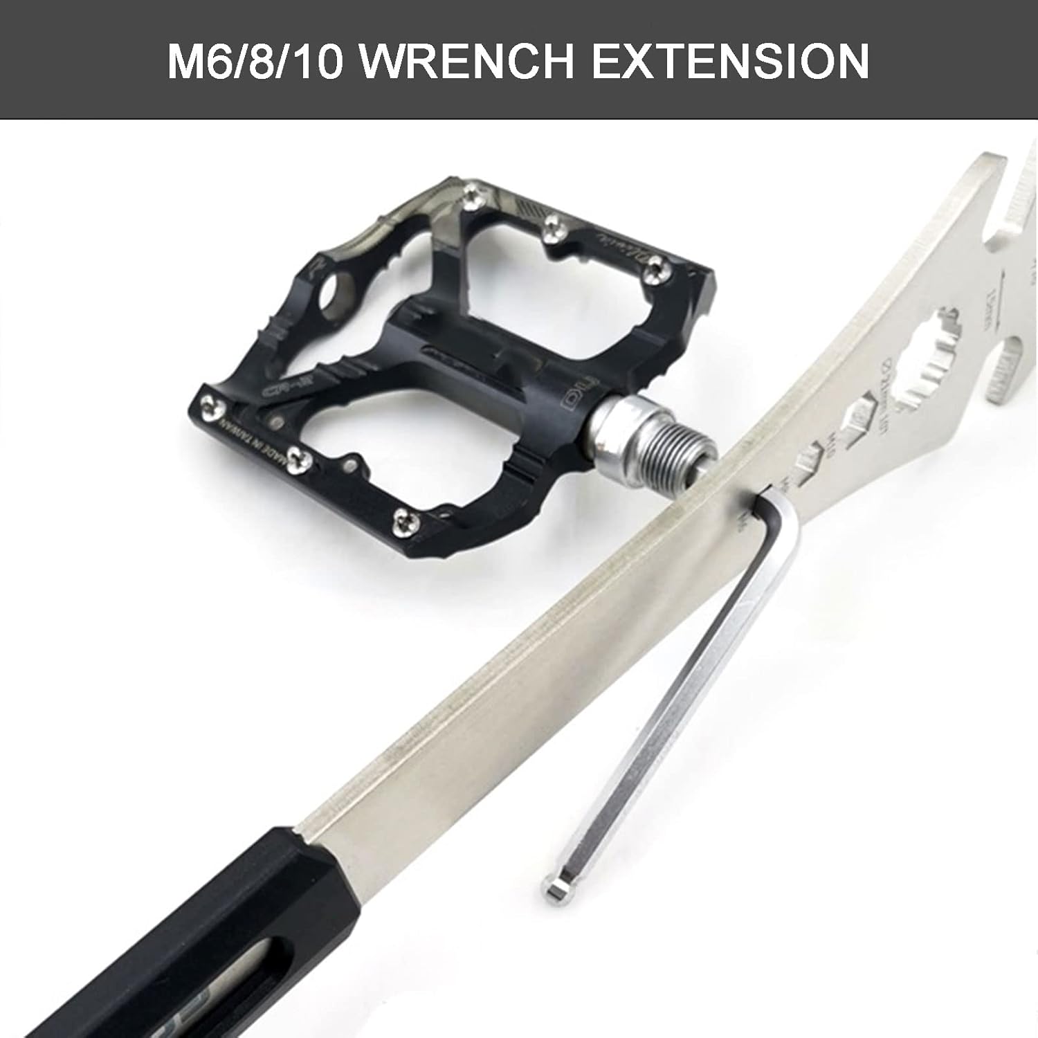 Bike Pedal Wrench, Bicycle Pedal Removal Tool with Extra Long Handle - Image 6