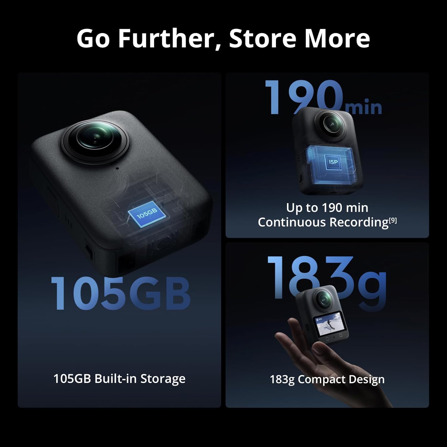 Osmo 360 Skiing Essential Combo, 360 Camera with 1-Inch 360° Imaging, Native 8K - Image 6