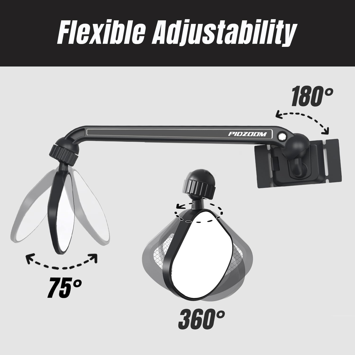 Bike Helmet Mirror for Cycling- 360° Adjustable and Rotatable Safe Rearview - Image 7