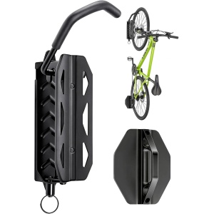 QAQ Swivel Bike Wall Mount, Vertical Bike Rack Garage Holds Up To 66lbs