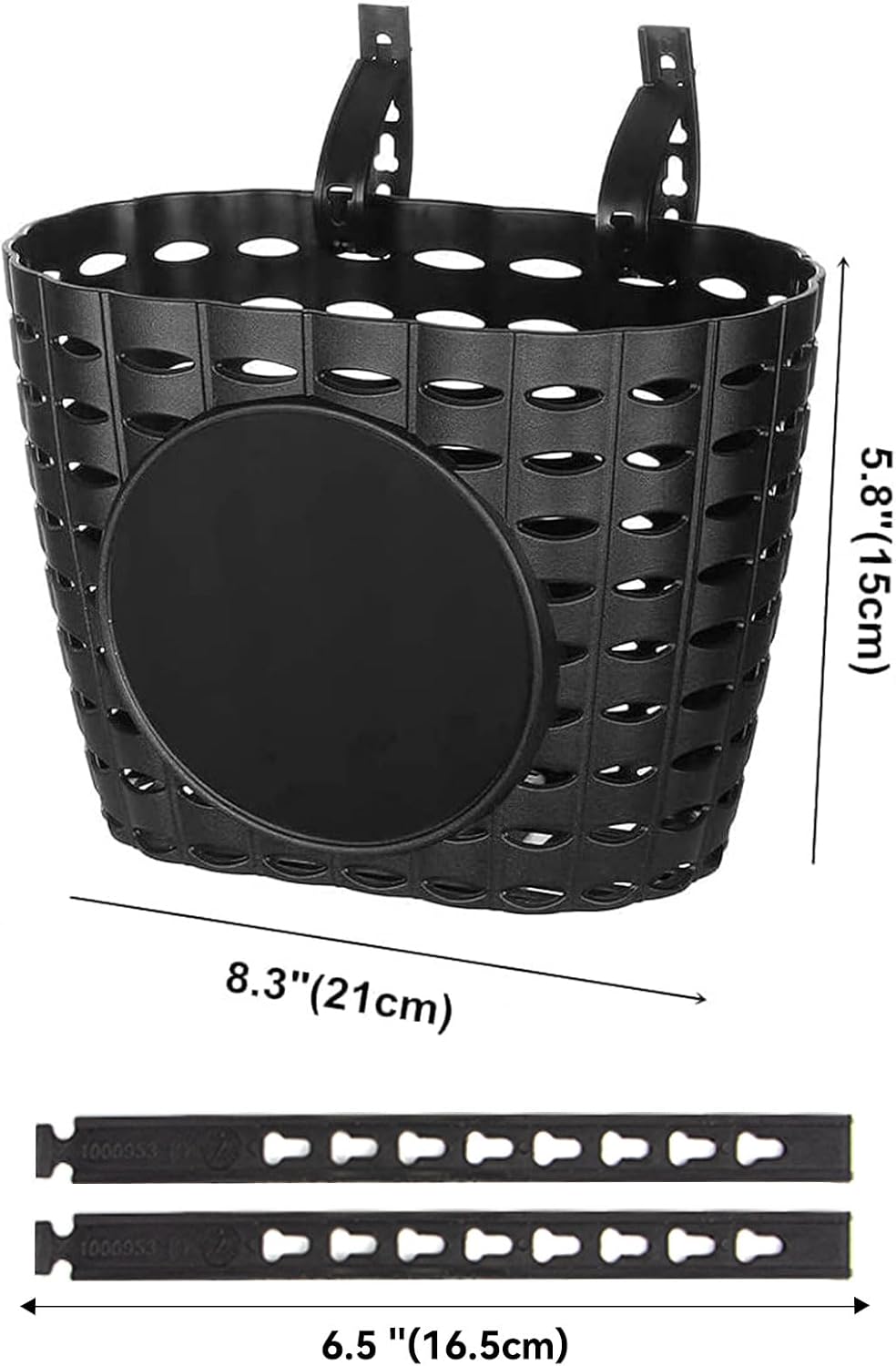 Kids Bike Basket with Adjustable Straps, Bicycle Handlebar Basket for Kid Boys - Image 2