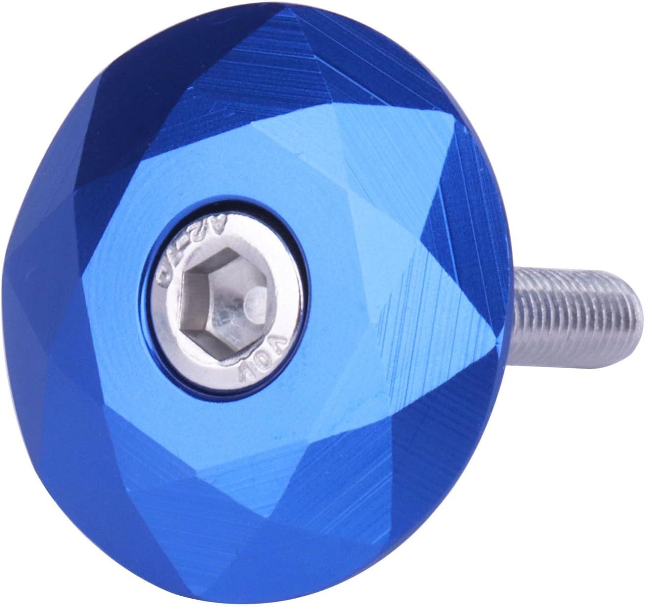 Aluminum Bike Headset Stem Top Cap, 1-1/8 Inch, with M6 x 35mm Bolt - Image 3