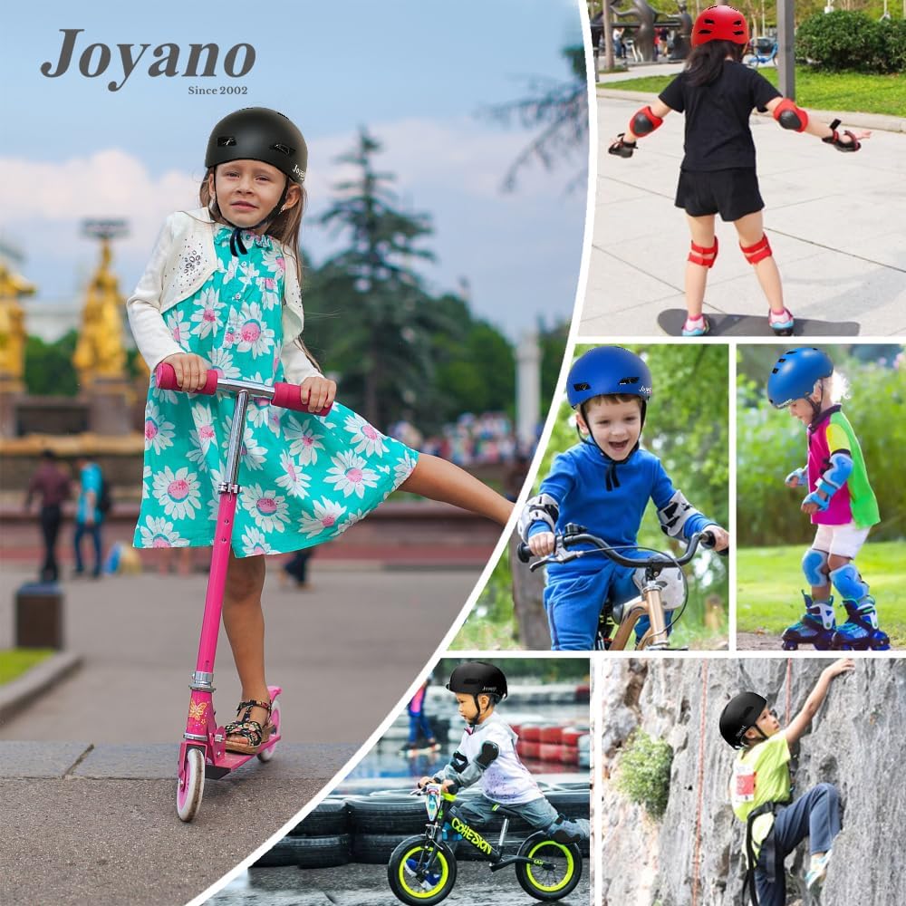 Joyano Kids Bike Helmet Toddler Helmet 3-8 Yrs Sport Gear Set Adjustable Child - Image 7