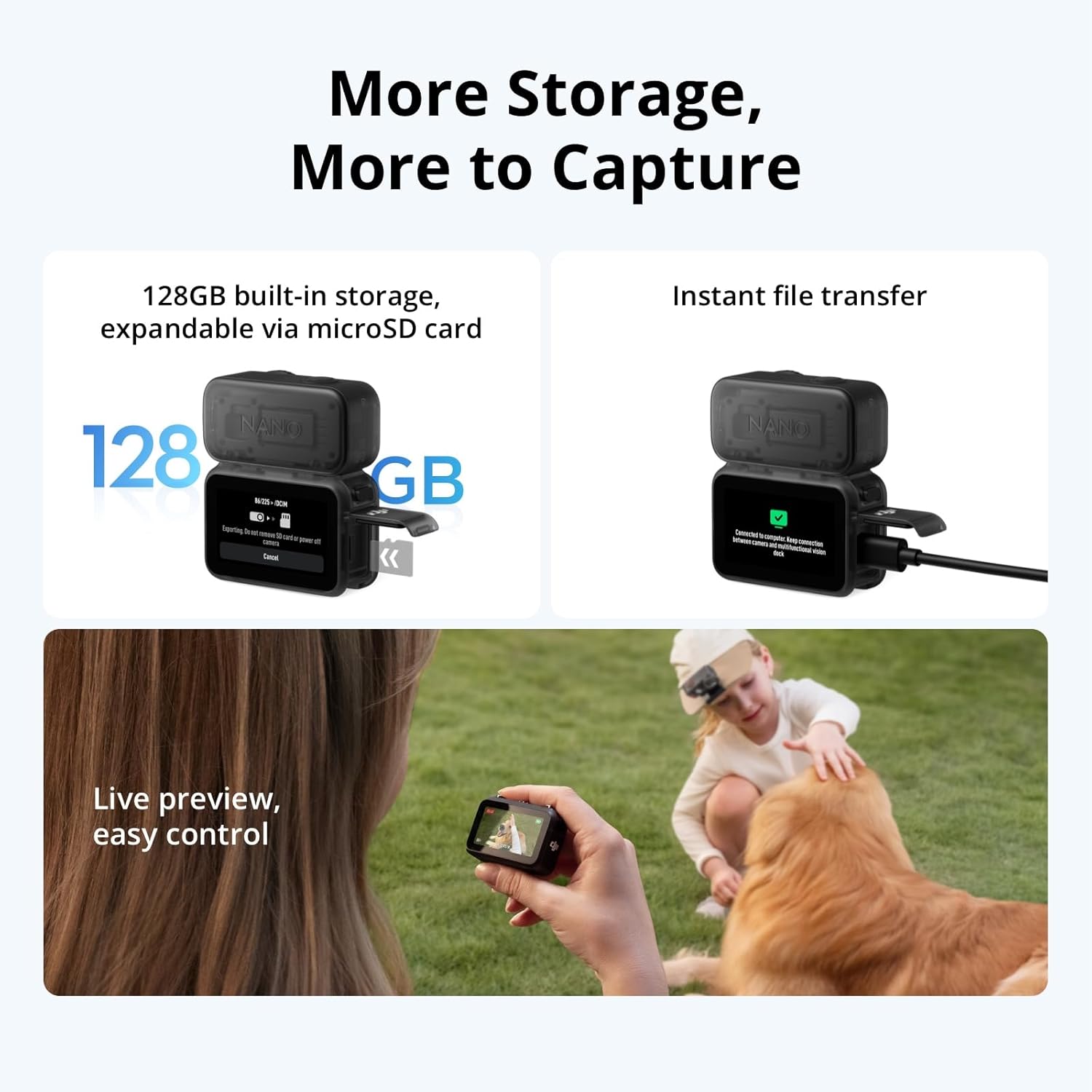 DJI Osmo Nano Standard Combo (128GB) - Small 4K/60fps Vlogging Camera - Image 5