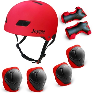 Joyano Kids Bike Helmet Toddler Helmet 3-8 Yrs Sport Gear Set Adjustable Child