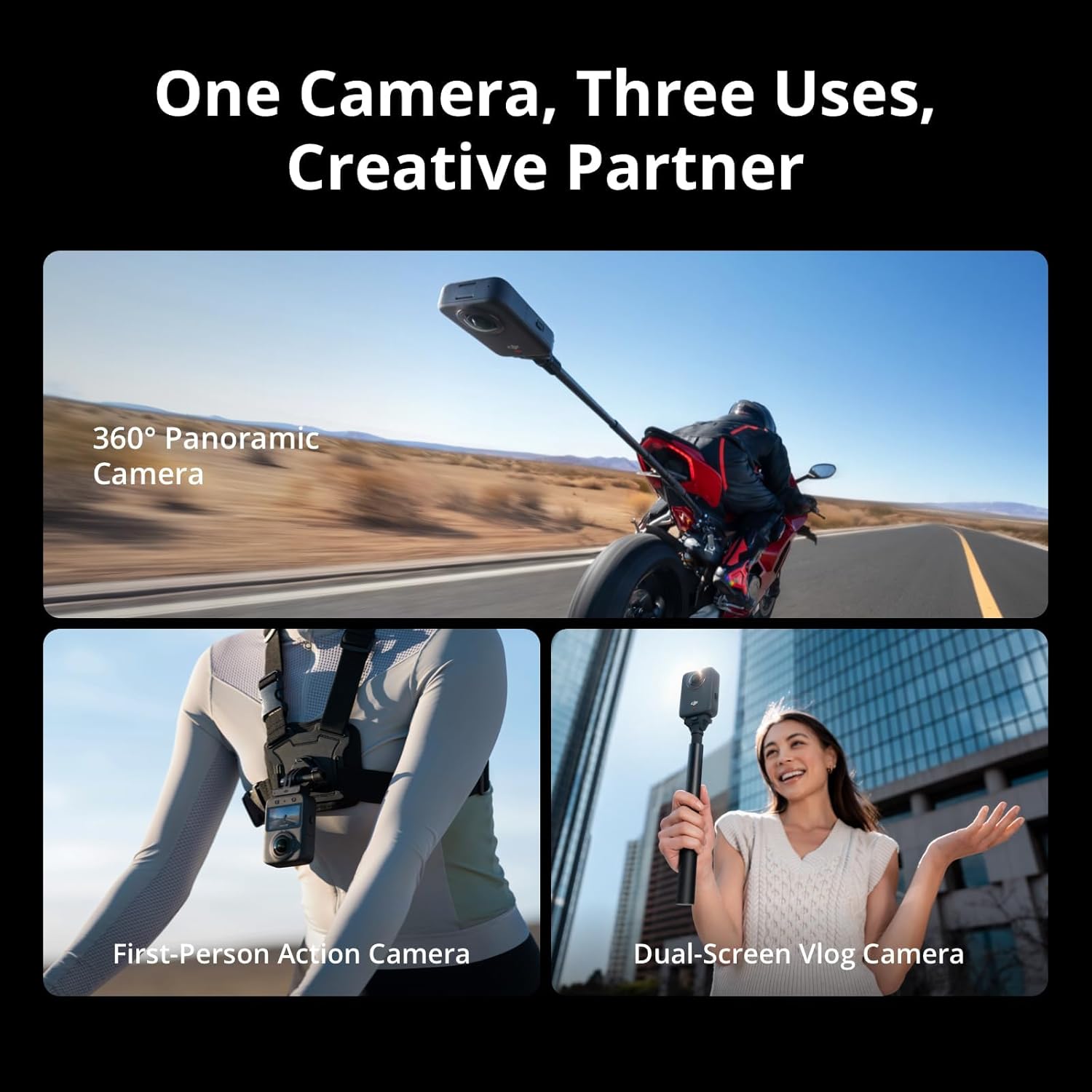Osmo 360 Skiing Essential Combo, 360 Camera with 1-Inch 360° Imaging, Native 8K - Image 7
