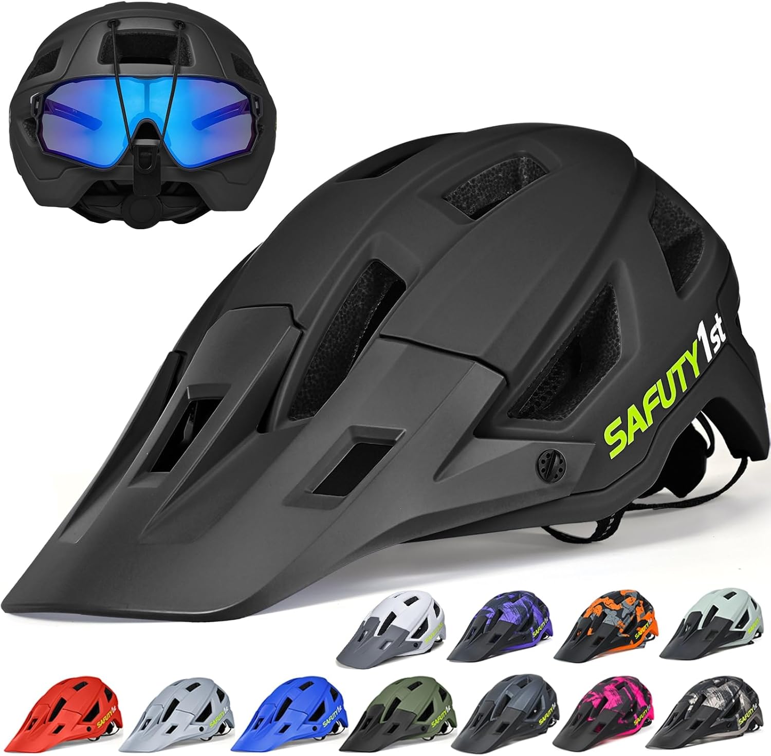 Mountain Bike Helmet for Adults & Youth Lightweight Impact-Resistant