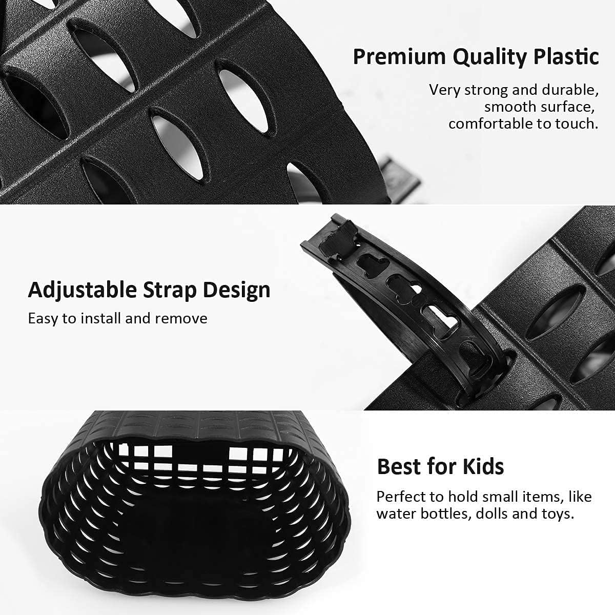 Kids Bike Basket with Adjustable Straps, Bicycle Handlebar Basket for Kid Boys - Image 3