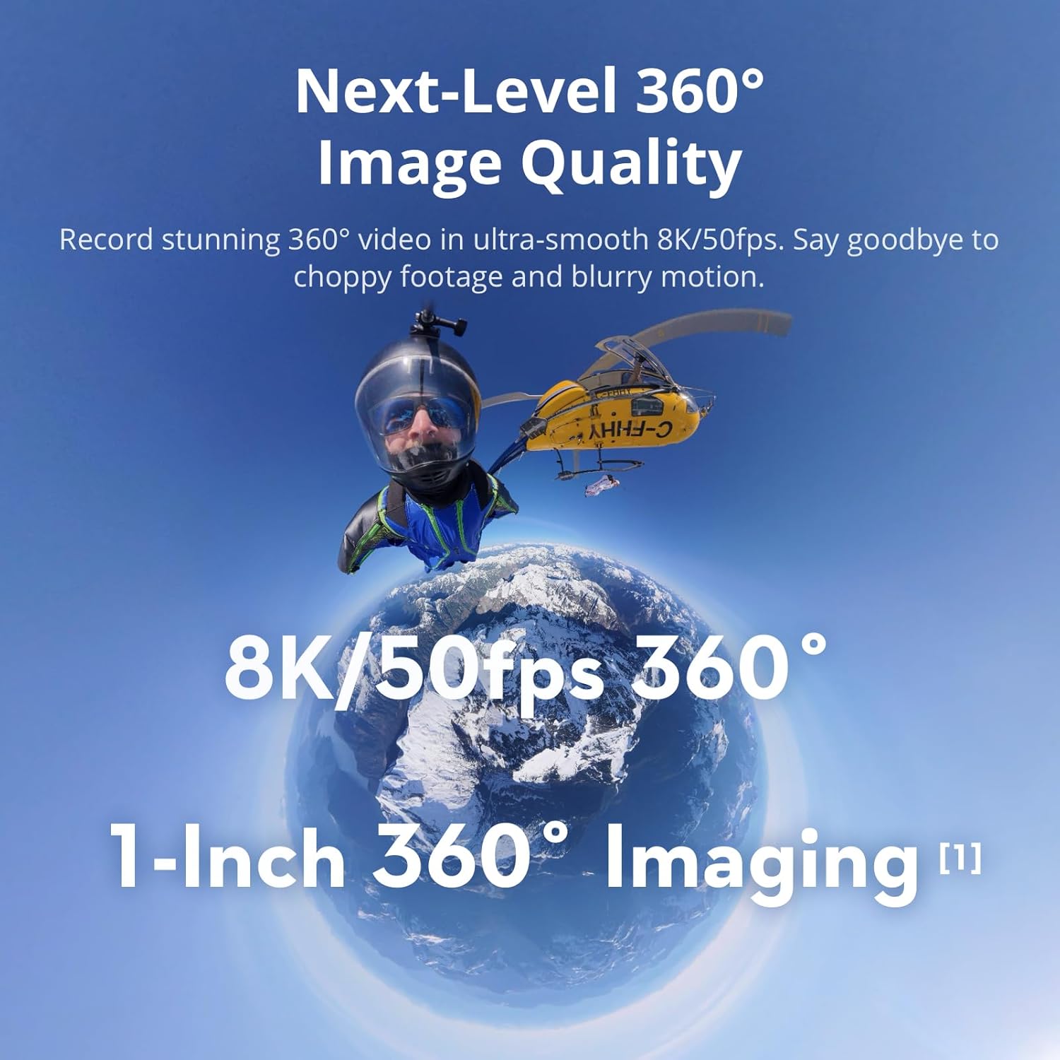 Osmo 360 Skiing Essential Combo, 360 Camera with 1-Inch 360° Imaging, Native 8K - Image 2