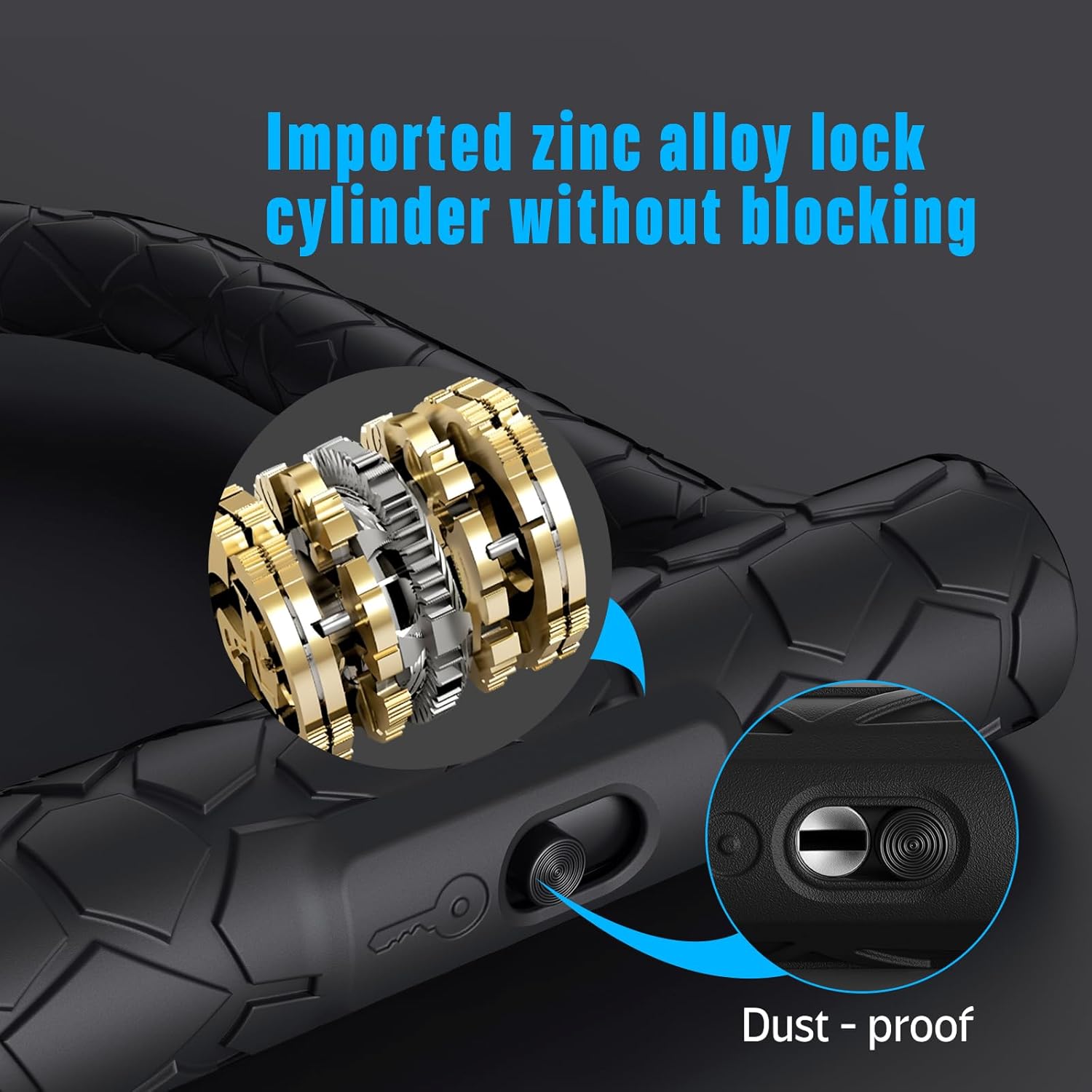 Heavy Duty Bike U Lock - Super Strong 12 Ton Shear, 20mm U Shape Lock Anti-Theft - Image 3