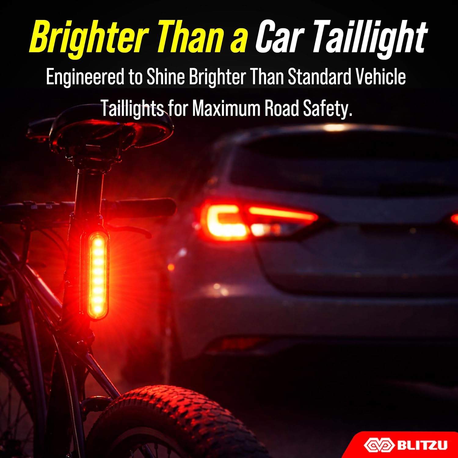 Bike Lights for Night Riding with Bell, Super Bright Bicycle Reflectors - Image 4