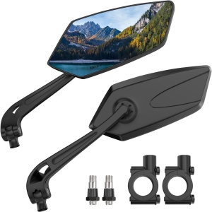 2 Pack Bike Mirrors, eBike Mirrors for Handlebars, 360° Adjustable Safety
