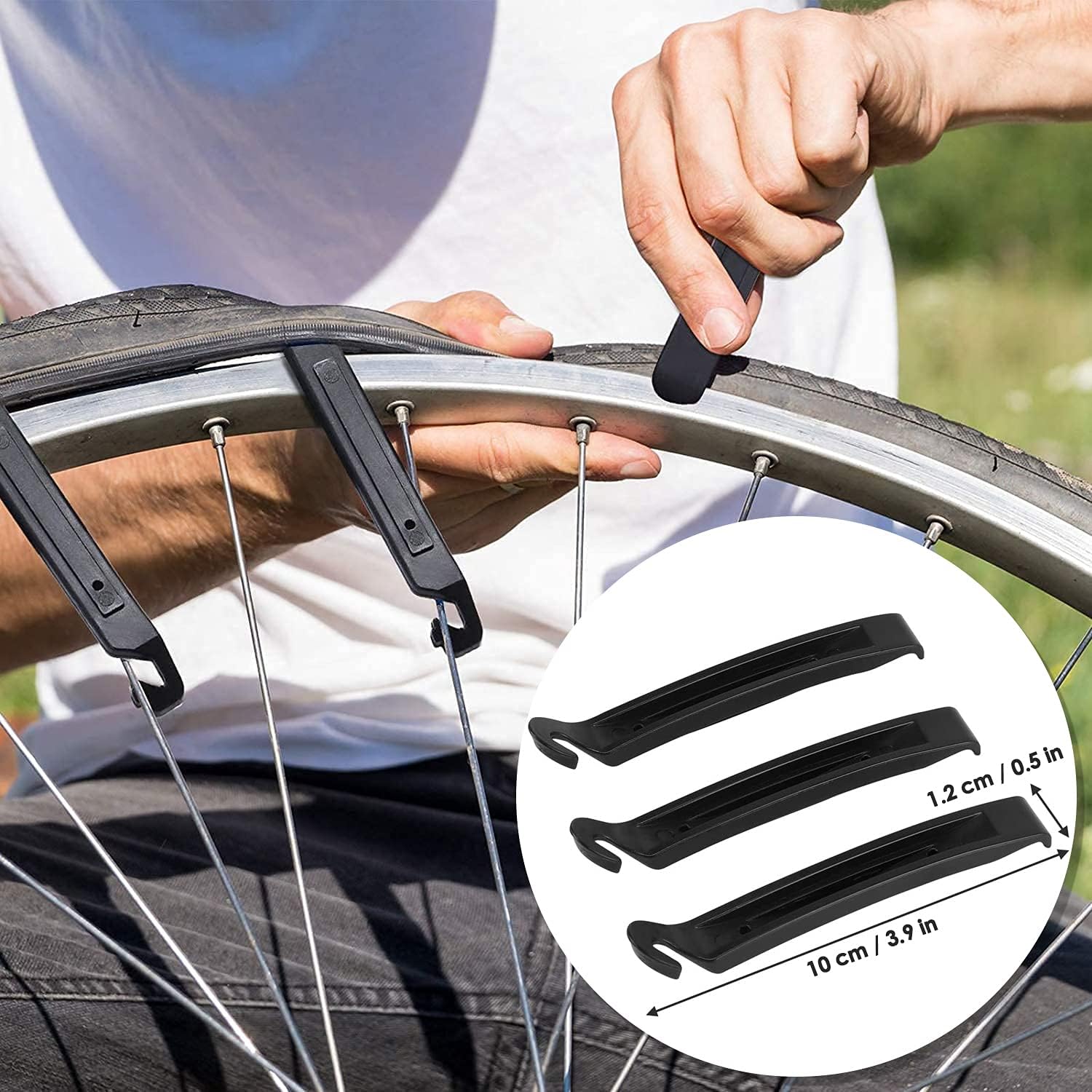 WOTOW Bike Repair Tool Kit, 16 in 1 Bicycle Multitool with Tire Levers Hex Spoke - Image 6