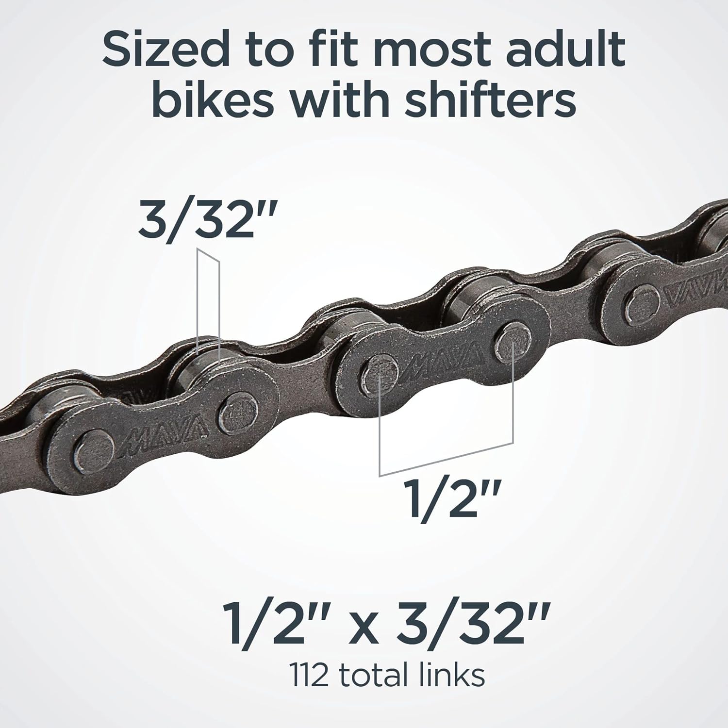 Schwinn Chain, Steel Replacement Chain, 112 Links, Fits Derailleur - Image 2