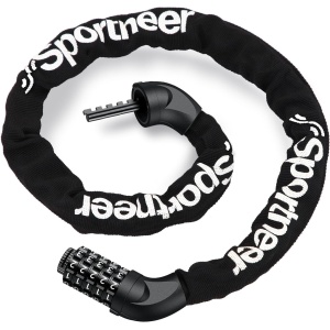 Sportneer Bike Lock: Heavy Duty 5-Digit Resettable Combination Bicycle Lock