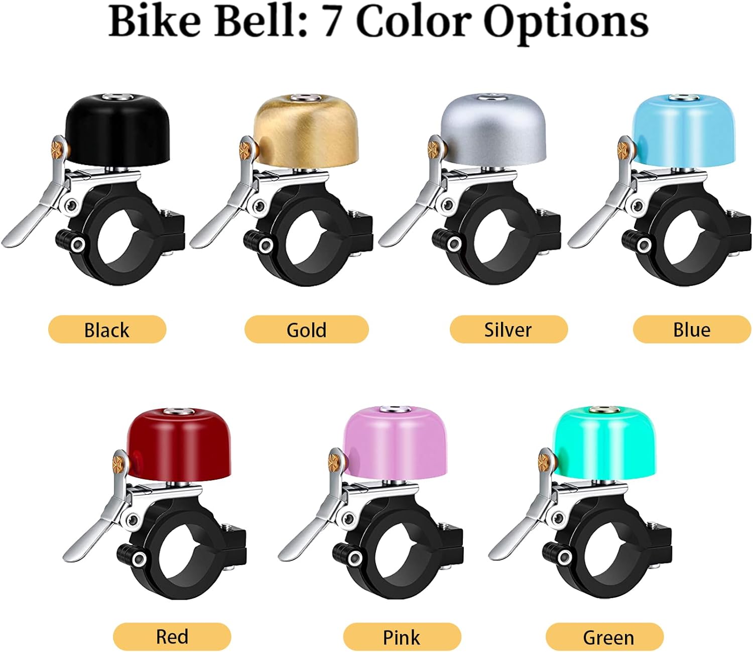 Greallthy Bike Bell Classic Brass Bicycle Bell,Bike Bells for Adults Kids - Image 2