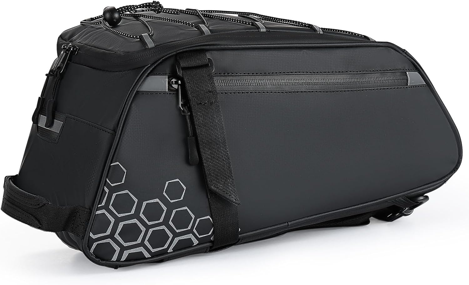 KEMIMOTO Rear Bike Rack Bag, 11L Water-resistant Trunk Bag 3-IN-1, Zippered - Image 8