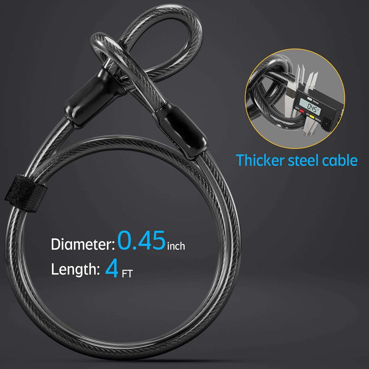 Heavy Duty Bike U Lock - Super Strong 12 Ton Shear, 20mm U Shape Lock Anti-Theft - Image 4