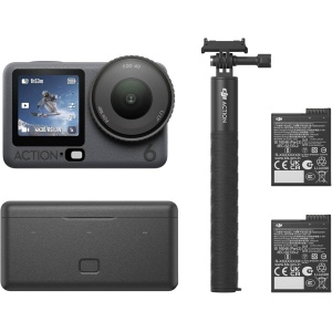 DJI Osmo Action 6 Enhanced Combo, Action Camera with 1/1.1″ Square Sensor