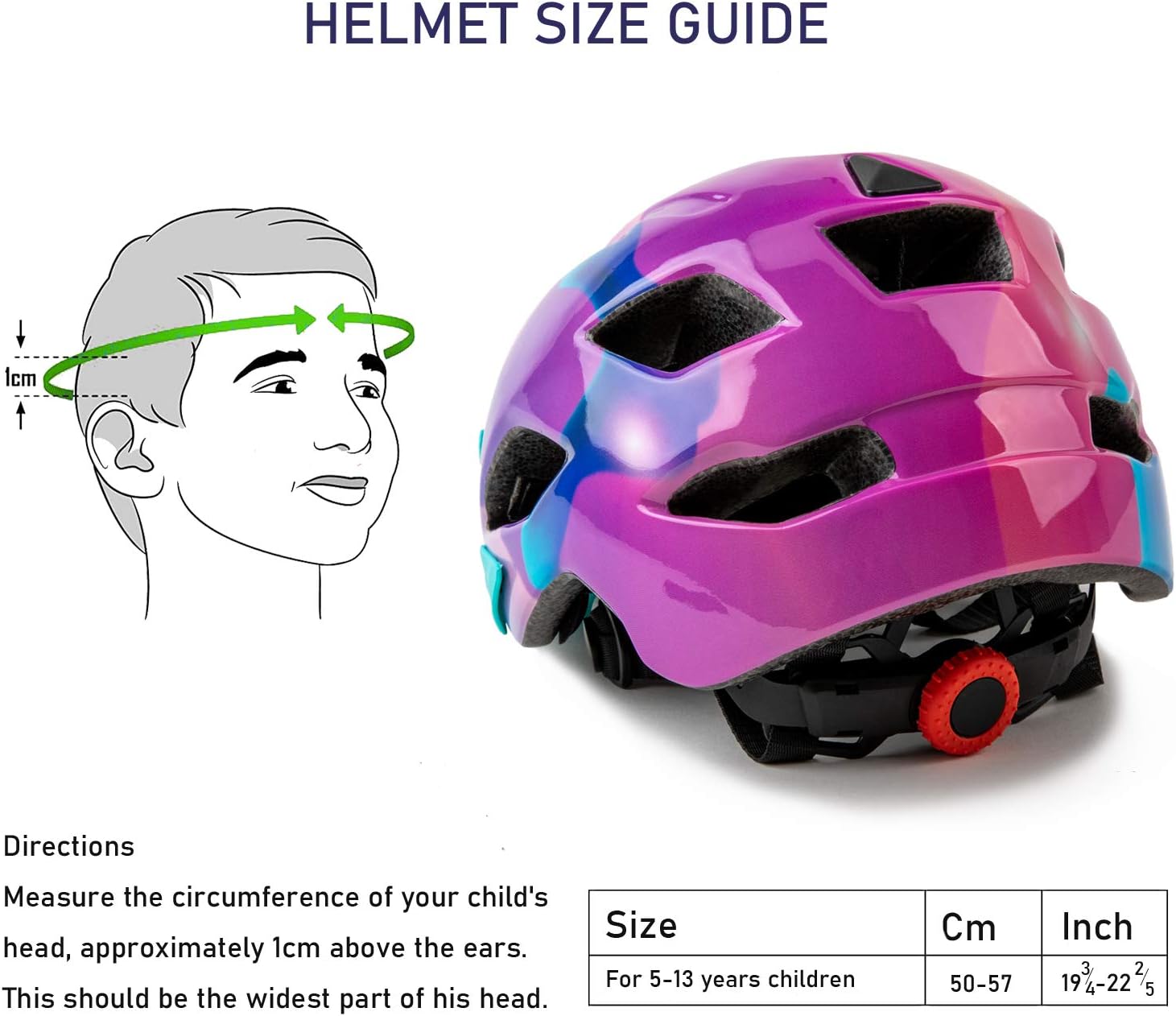 SIFVO Kids Bike Helmet for Boys and Girls 5-14, With Removable Visor, - Image 5