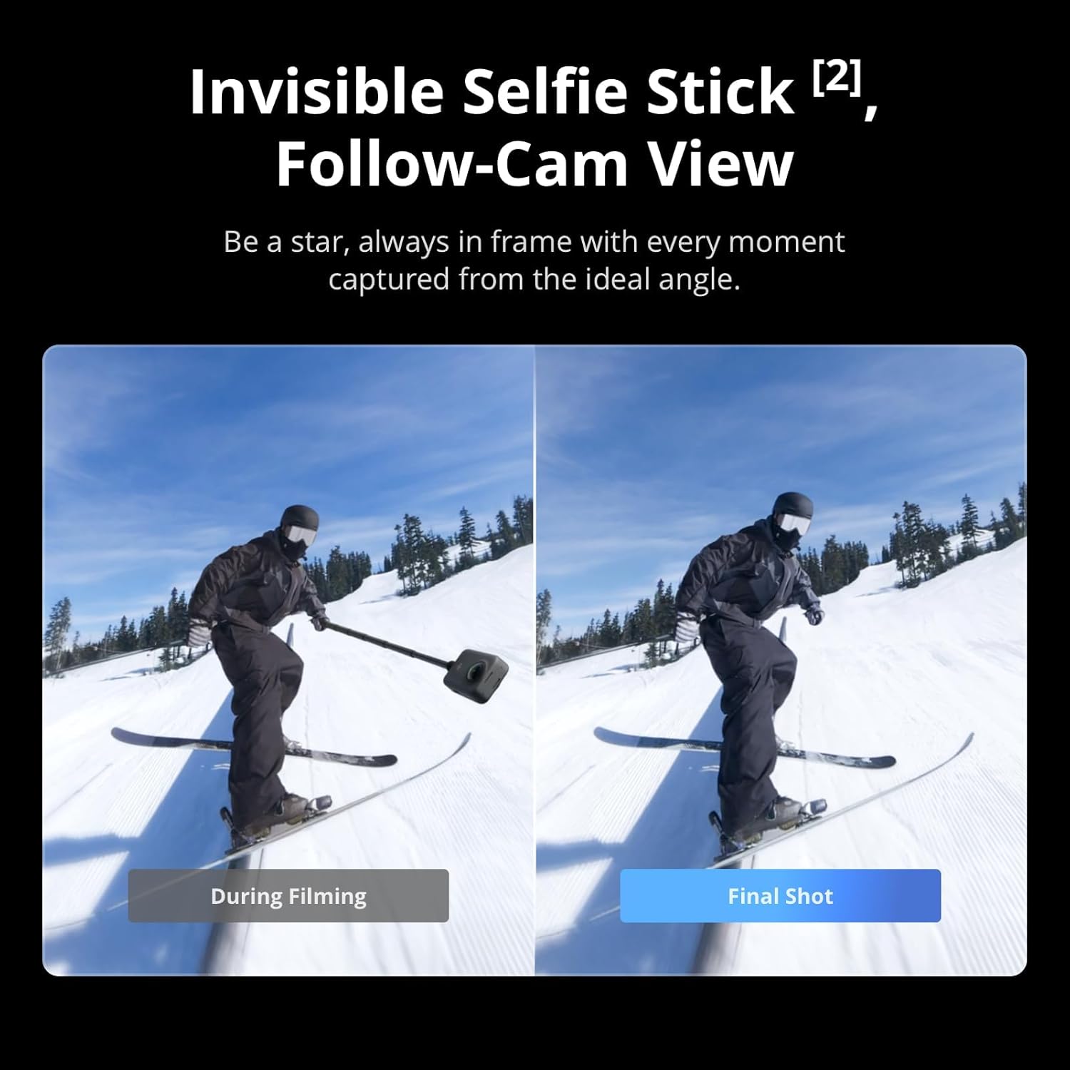 Osmo 360 Skiing Essential Combo, 360 Camera with 1-Inch 360° Imaging, Native 8K - Image 4